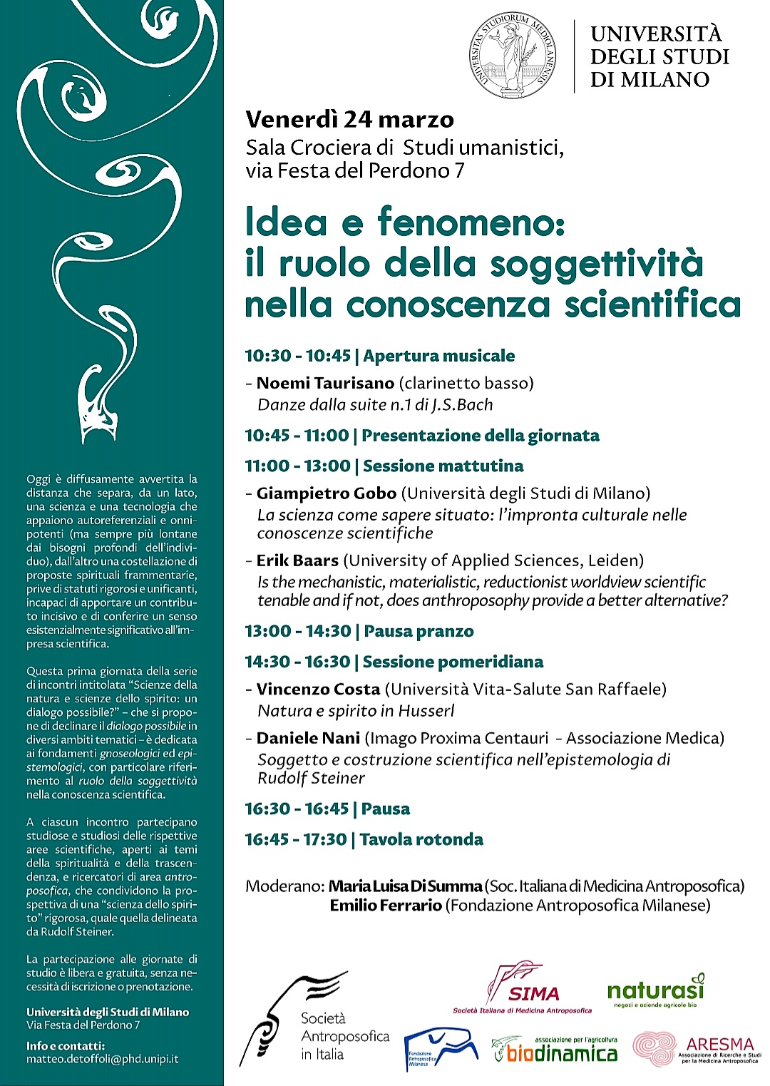 Scienze della natura e scienze dello spirito: un dialogo possibile?