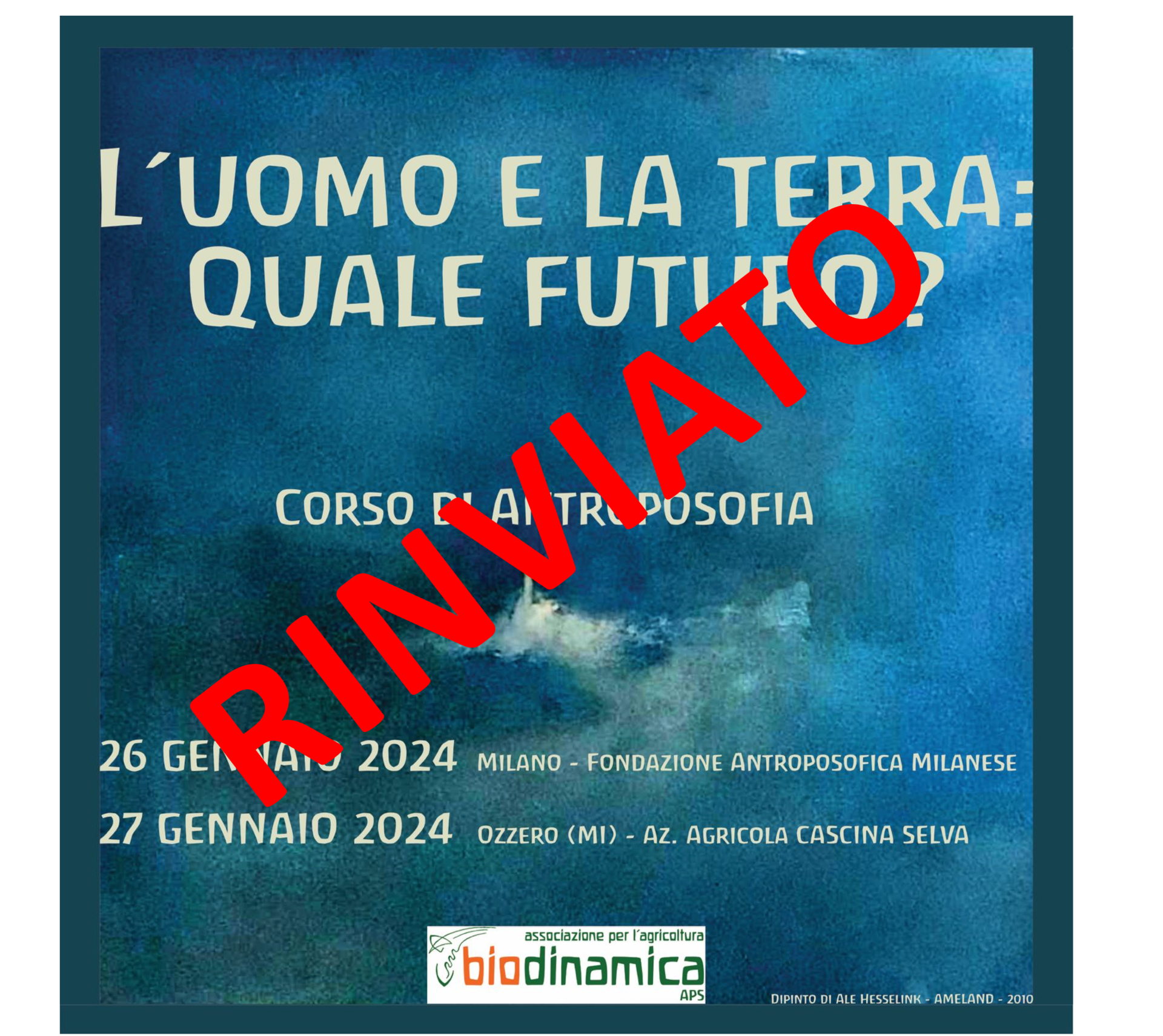 Rinviato il corso di Antroposofia di Milano
