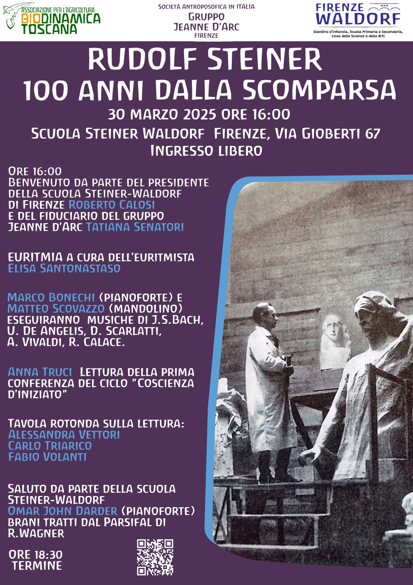 30 marzo: cento anni dalla morte di Rudolf Steiner