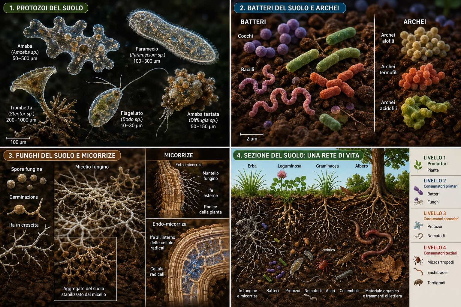 La Biodiversità Microbica dei Terreni