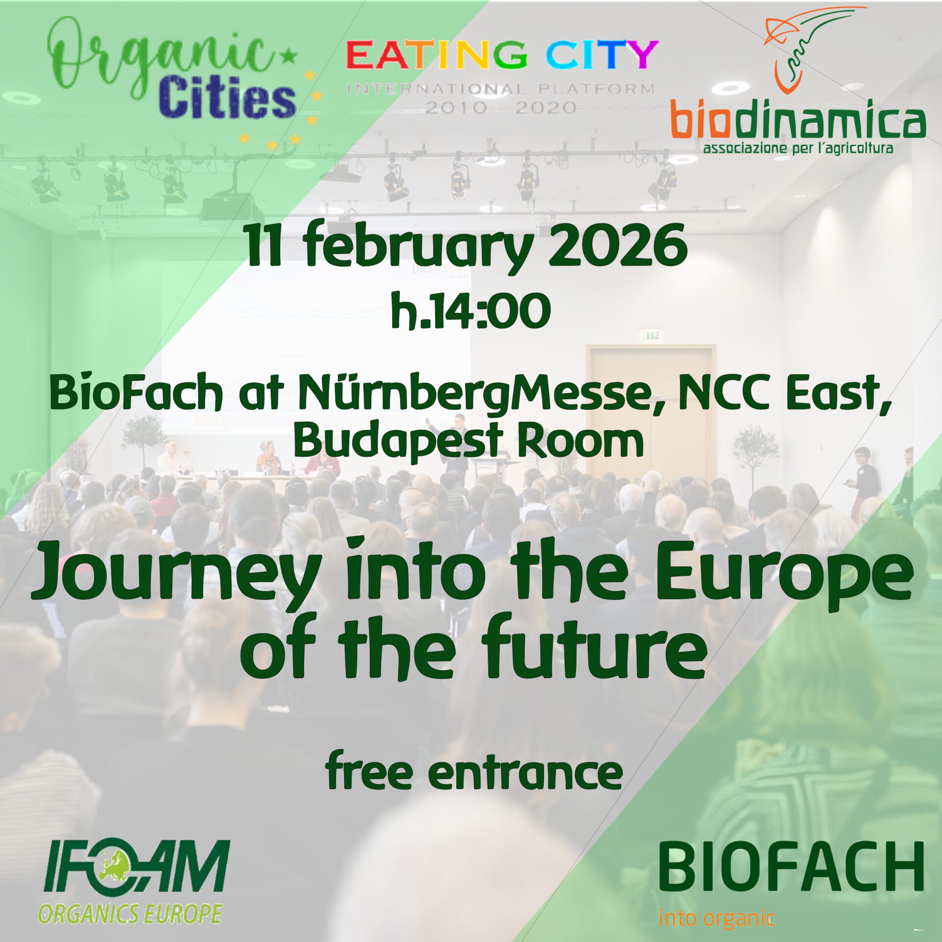 11 febbraio 2026: l’Associazione Biodinamica al Biofach – Viaggio verso l’Europa del Futuro