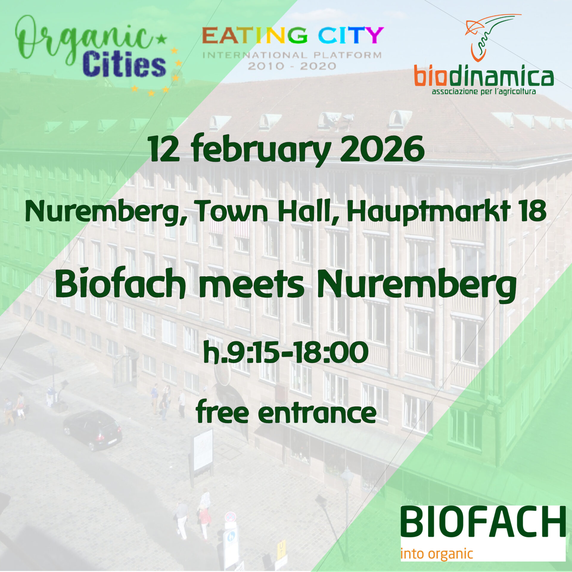 12 febbraio 2026: Terza tappa del tour europeo nelle capitali di Organic Cities Network Europe e Associazione Biodinamica per il biologico