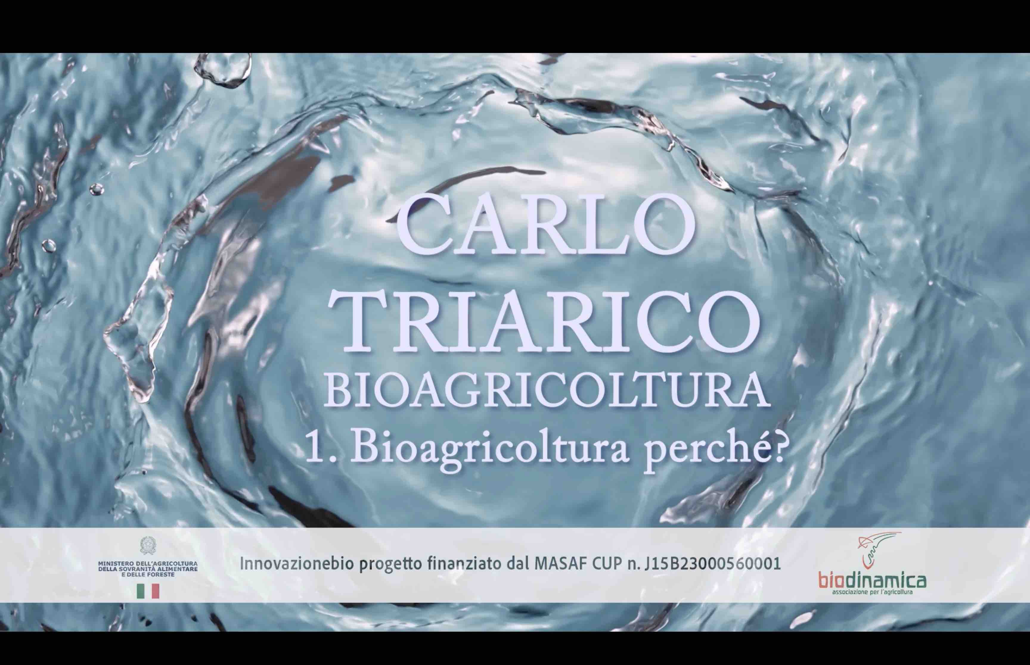 Videoguida sull’agricoltura biologica con Carlo Triarico: 1- Bioagricoltura perché?