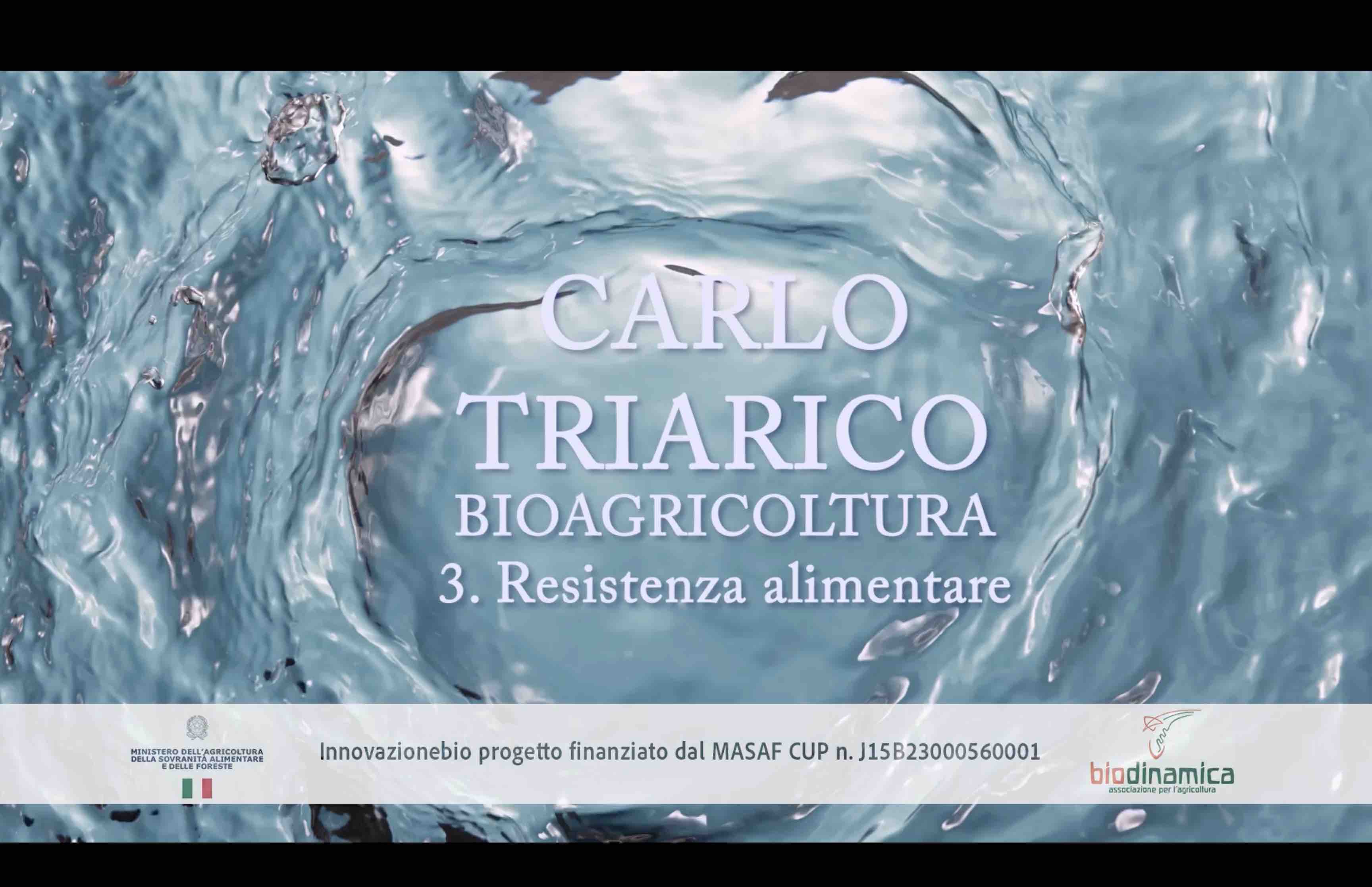 Videoguida sull’agricoltura biologica con Carlo Triarico: 3- Resistenza alimentare