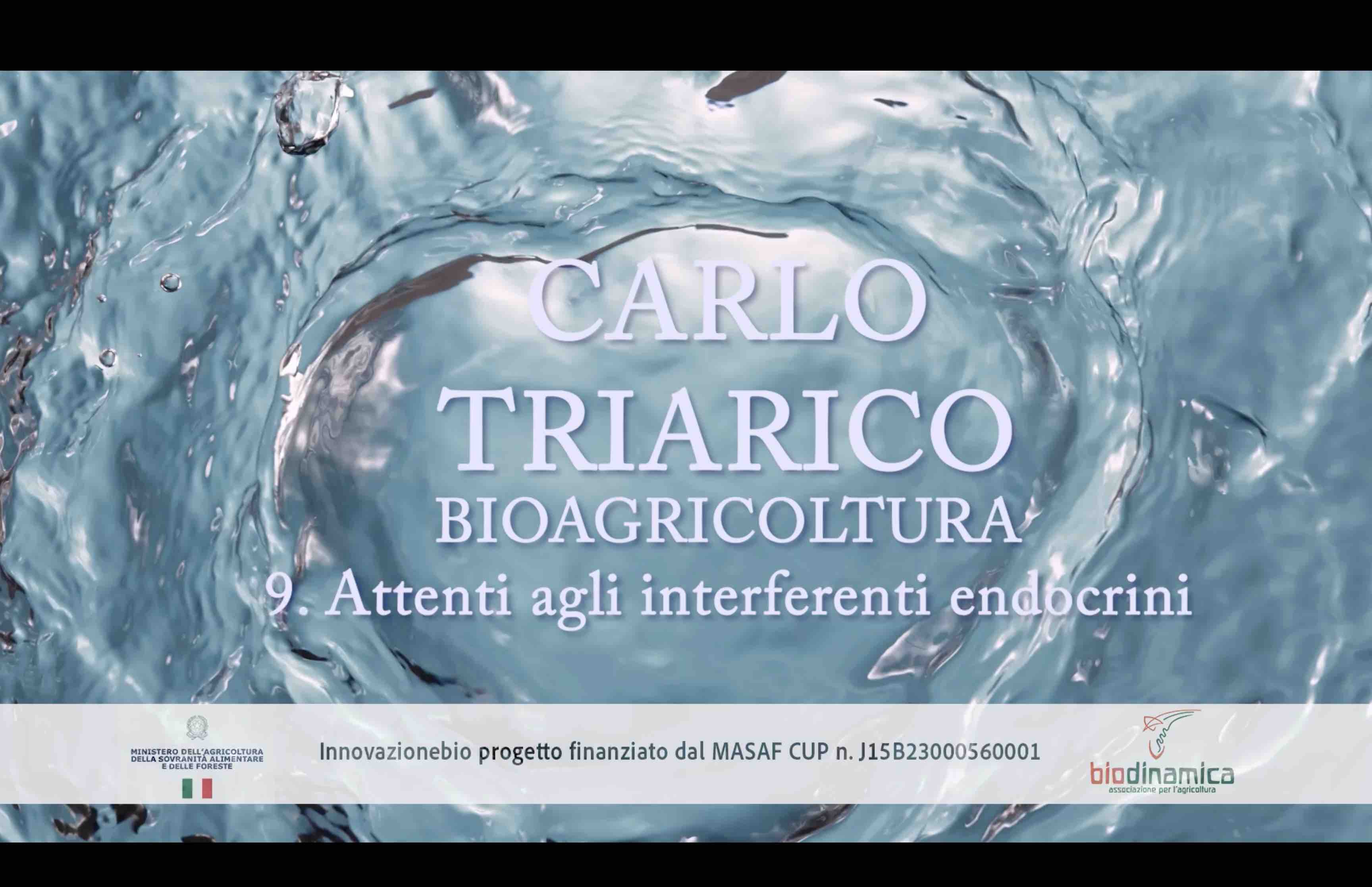 Videoguida all’agricoltura biologica con Carlo Triarico: 9- Attenti agli interferenti endocrini